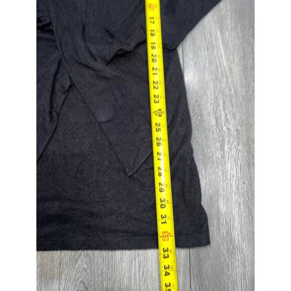 Free People Long sleeve Woven Deep V Neck Tie Black Dress Medium A003222 - Picture 8 of 8